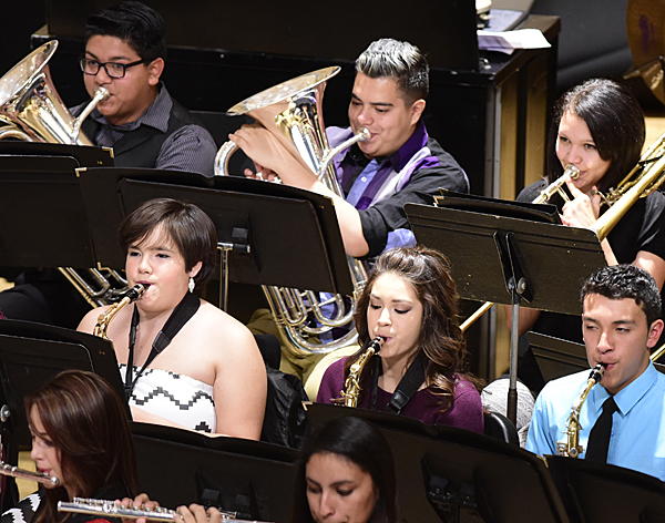 students playing instruments