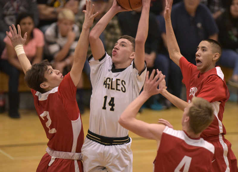 player going up for basket