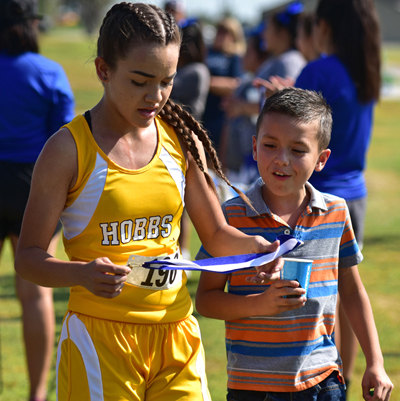 girl with medal