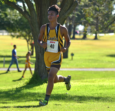 single cross country runner