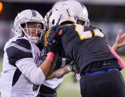 eagle football player getting tackled