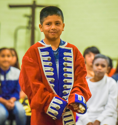 taylor student in costume