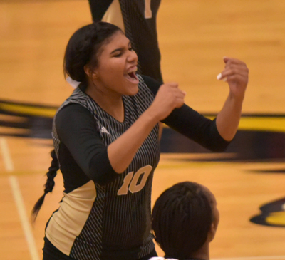 volleyball player smiling