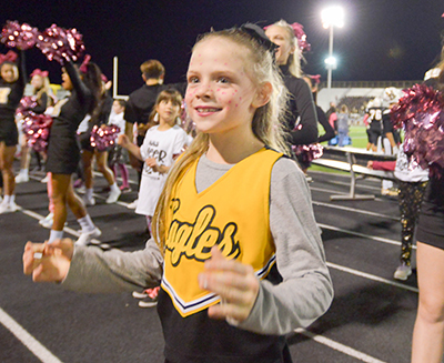 little girl cheerleader