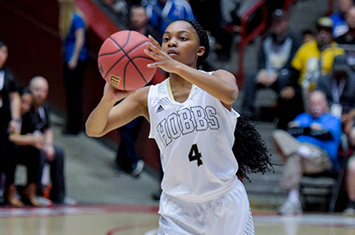 girl getting ready to shoot ball