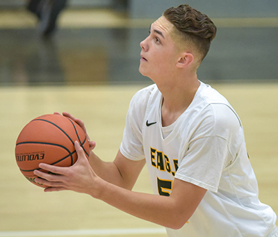 boy at free throw line