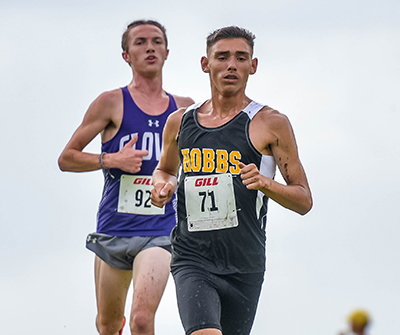 two boys running