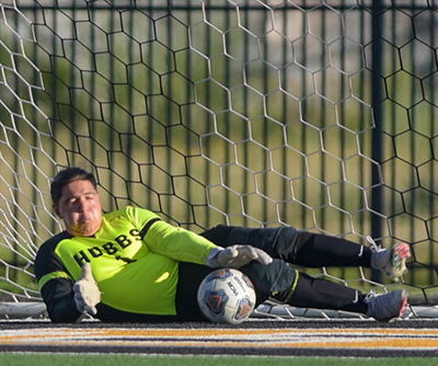 goalie making a save