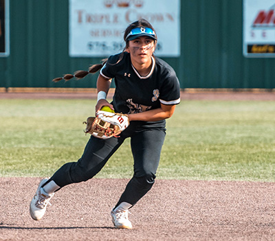 player fielding ball