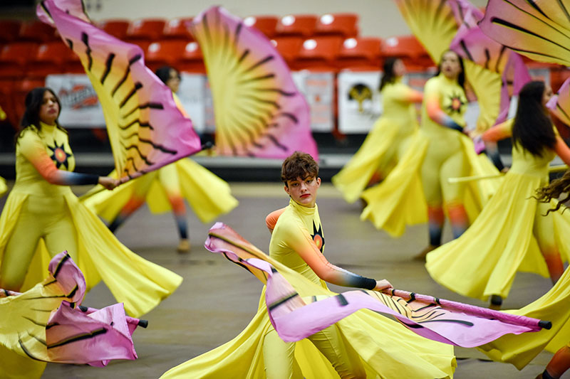 colorguard girl