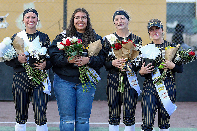 four players at senior night