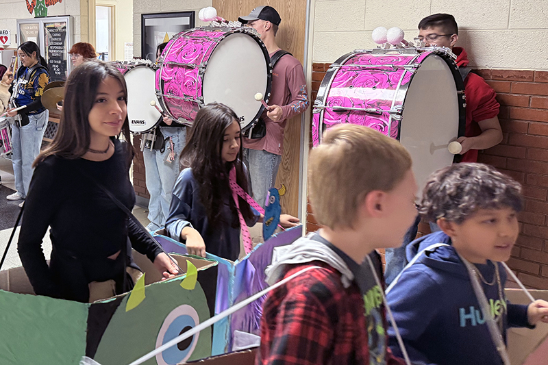 parade in halls