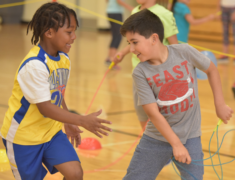 kids with jump ropes